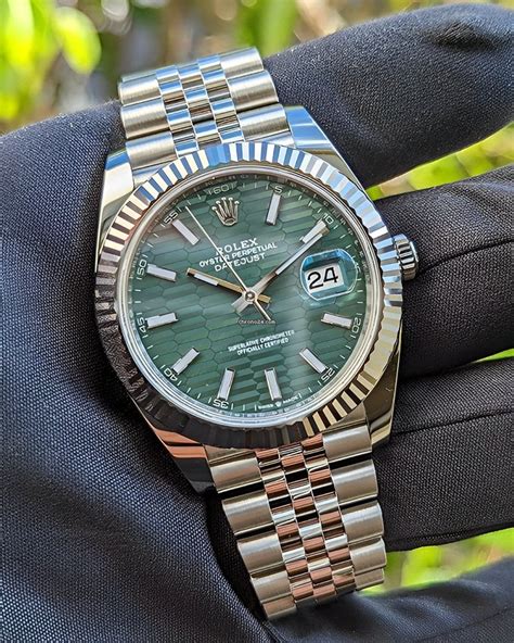 rolex green face womens|Rolex datejust 41 green dial.